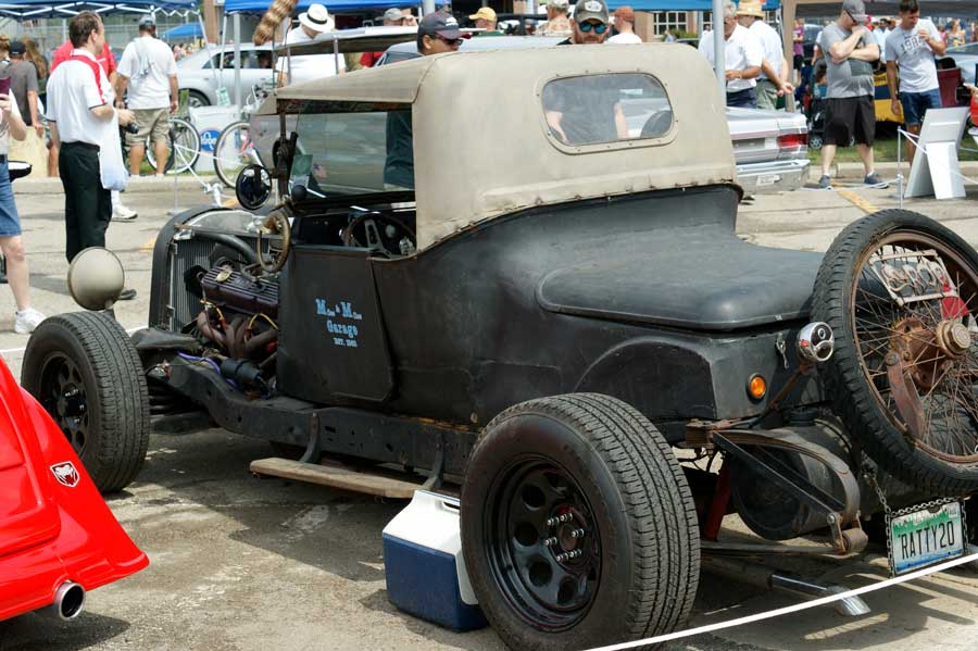 rat rod at the Fiat-Chrylser exhibit